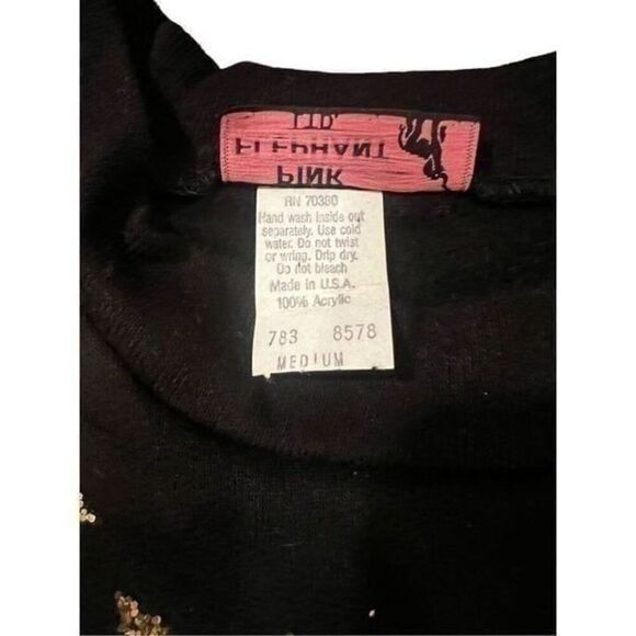 Pink Elephant vintage sweatshirt made in USA size M - Picture 4 of 8